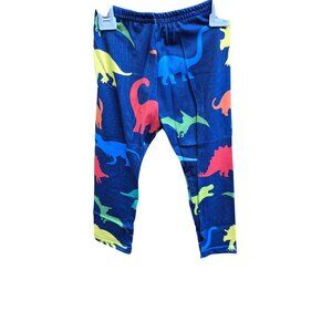 Toddler Dinosaur Print Leggings 2T Elastic Waist Lightweight Cotton Blend Pants